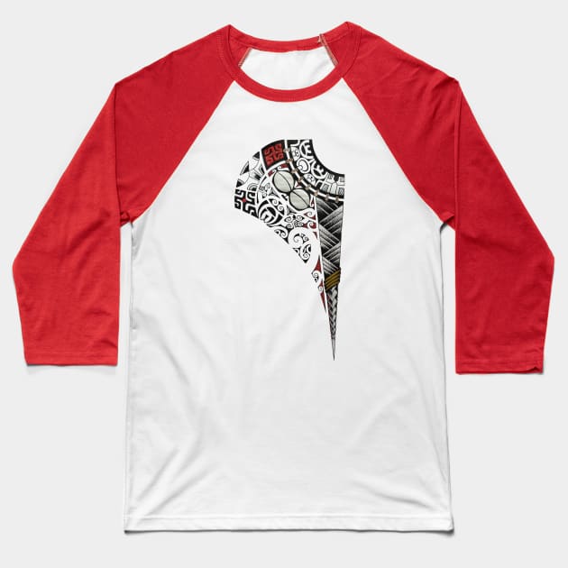 Polynesian tattoo design "CedMa" Baseball T-Shirt by Havai'iART&WOOD